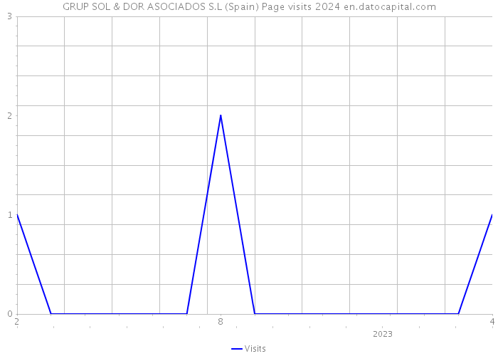 GRUP SOL & DOR ASOCIADOS S.L (Spain) Page visits 2024 