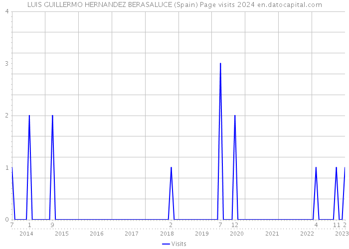 LUIS GUILLERMO HERNANDEZ BERASALUCE (Spain) Page visits 2024 