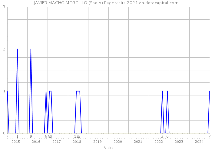 JAVIER MACHO MORCILLO (Spain) Page visits 2024 