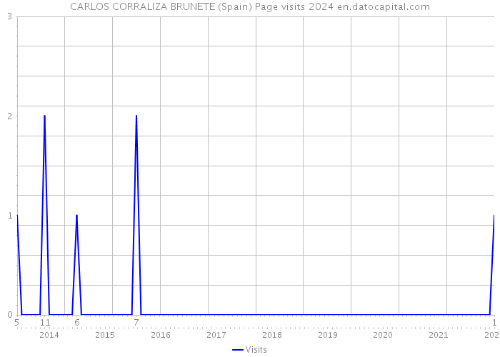 CARLOS CORRALIZA BRUNETE (Spain) Page visits 2024 