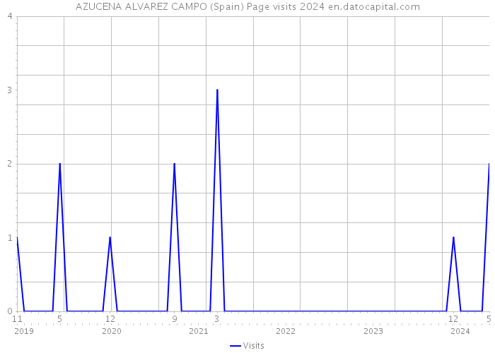 AZUCENA ALVAREZ CAMPO (Spain) Page visits 2024 