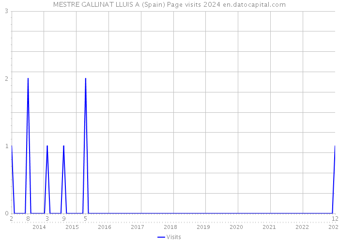 MESTRE GALLINAT LLUIS A (Spain) Page visits 2024 