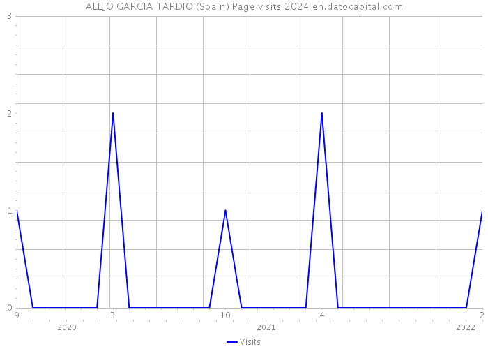 ALEJO GARCIA TARDIO (Spain) Page visits 2024 