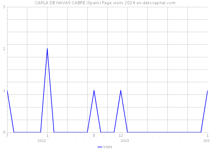 CARLA DE NAVAS CABRE (Spain) Page visits 2024 