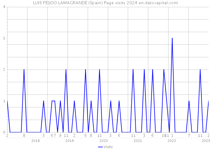 LUIS FEIJOO LAMAGRANDE (Spain) Page visits 2024 