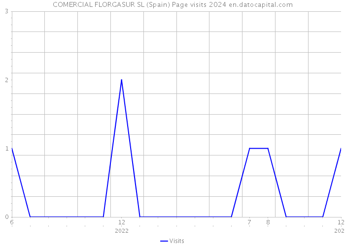 COMERCIAL FLORGASUR SL (Spain) Page visits 2024 