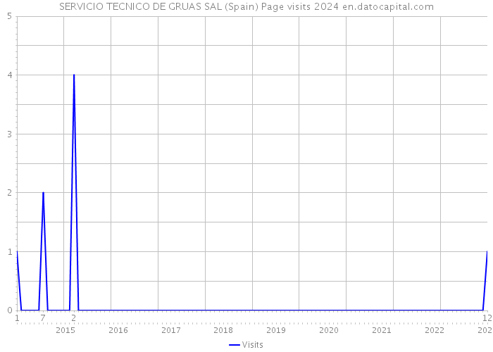 SERVICIO TECNICO DE GRUAS SAL (Spain) Page visits 2024 