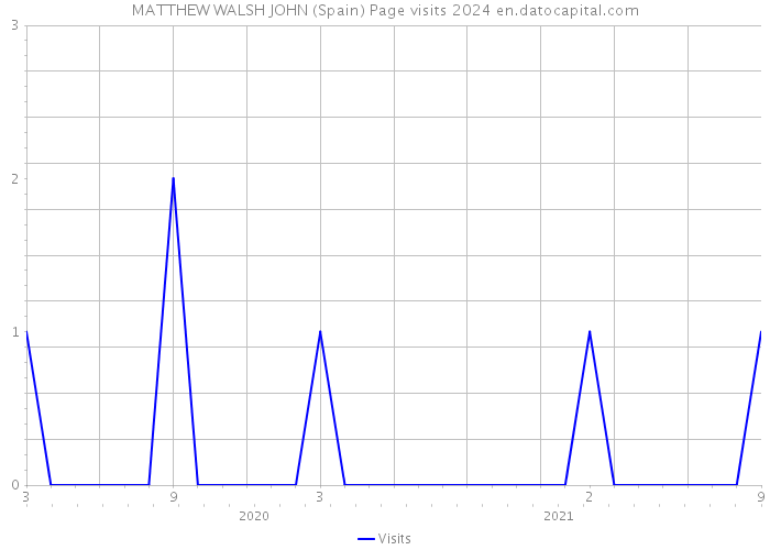 MATTHEW WALSH JOHN (Spain) Page visits 2024 