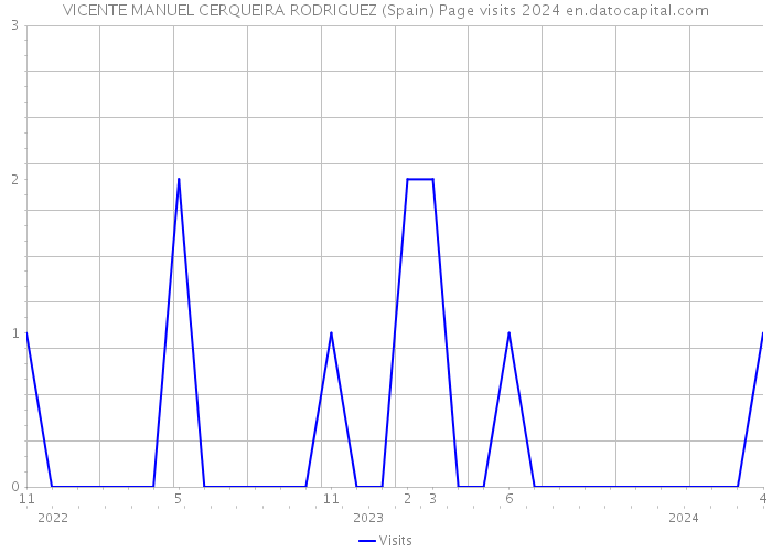 VICENTE MANUEL CERQUEIRA RODRIGUEZ (Spain) Page visits 2024 