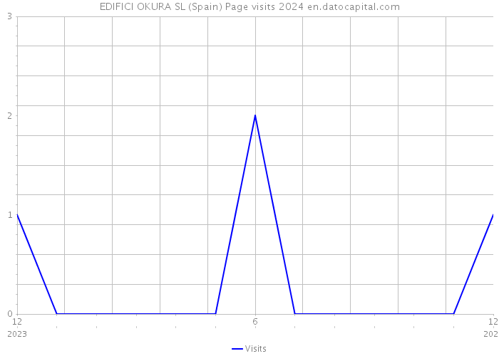 EDIFICI OKURA SL (Spain) Page visits 2024 