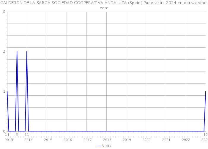CALDERON DE LA BARCA SOCIEDAD COOPERATIVA ANDALUZA (Spain) Page visits 2024 