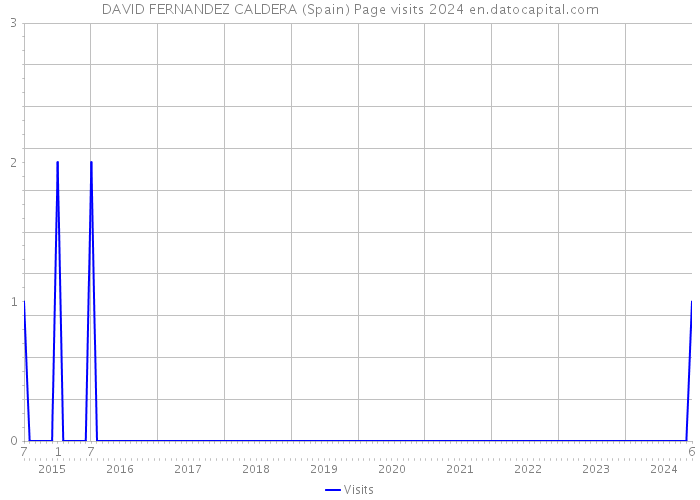 DAVID FERNANDEZ CALDERA (Spain) Page visits 2024 