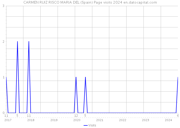 CARMEN RUIZ RISCO MARIA DEL (Spain) Page visits 2024 