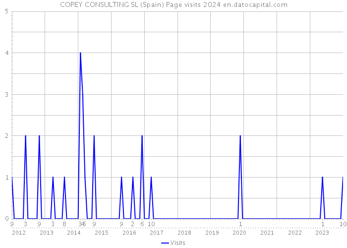 COPEY CONSULTING SL (Spain) Page visits 2024 