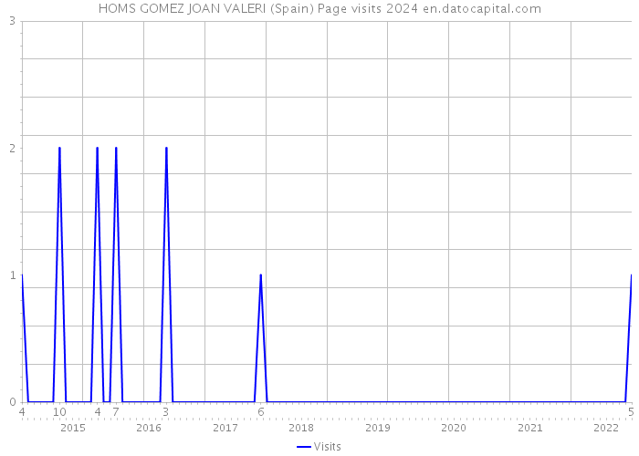 HOMS GOMEZ JOAN VALERI (Spain) Page visits 2024 