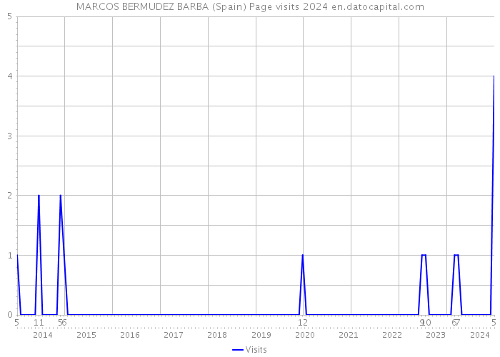 MARCOS BERMUDEZ BARBA (Spain) Page visits 2024 