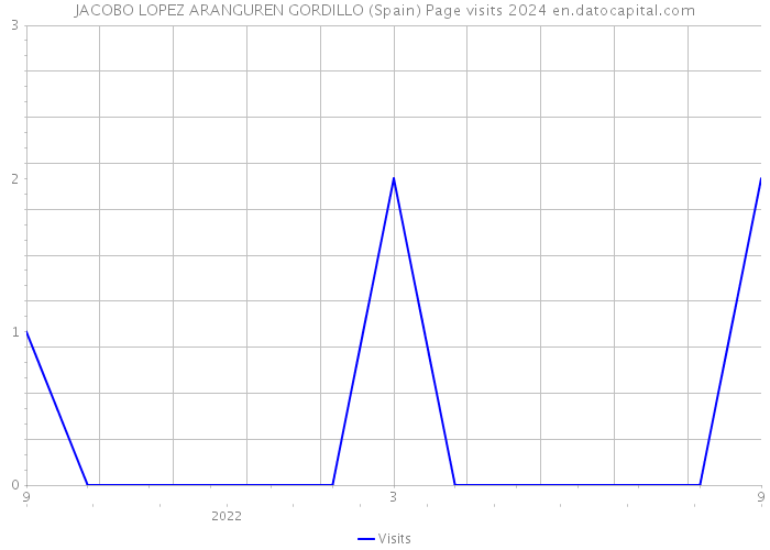 JACOBO LOPEZ ARANGUREN GORDILLO (Spain) Page visits 2024 