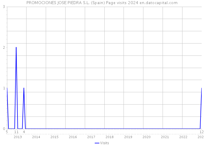 PROMOCIONES JOSE PIEDRA S.L. (Spain) Page visits 2024 