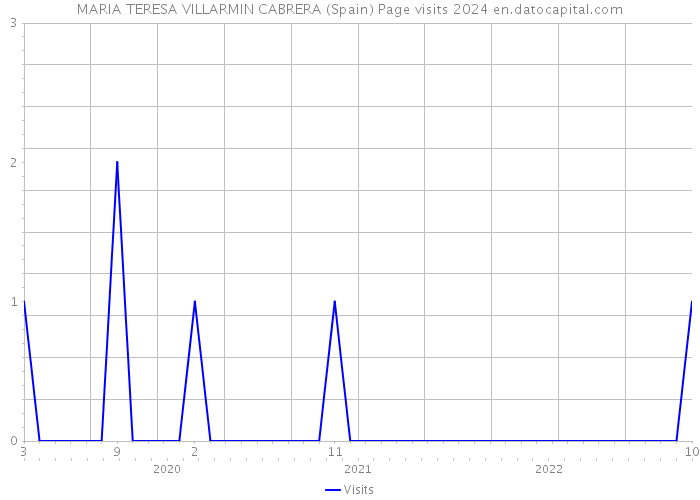 MARIA TERESA VILLARMIN CABRERA (Spain) Page visits 2024 