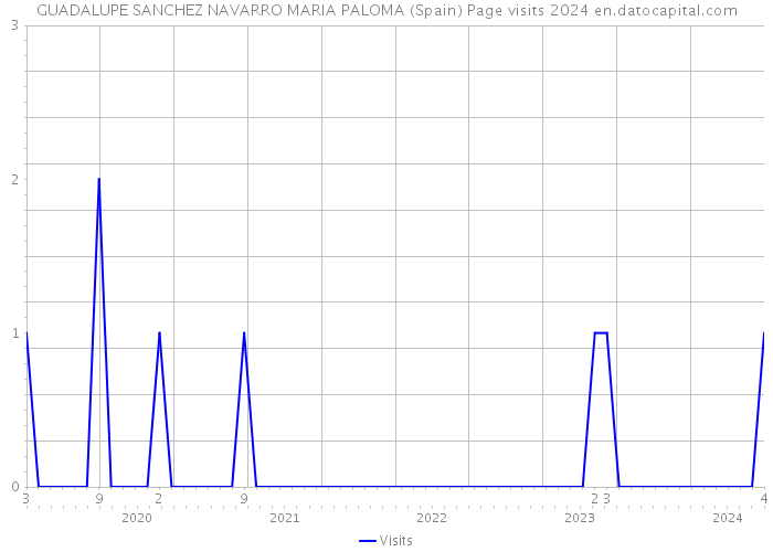 GUADALUPE SANCHEZ NAVARRO MARIA PALOMA (Spain) Page visits 2024 