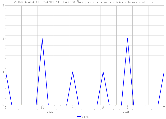 MONICA ABAD FERNANDEZ DE LA CIGOÑA (Spain) Page visits 2024 