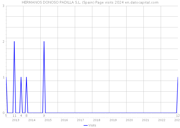 HERMANOS DONOSO PADILLA S.L. (Spain) Page visits 2024 