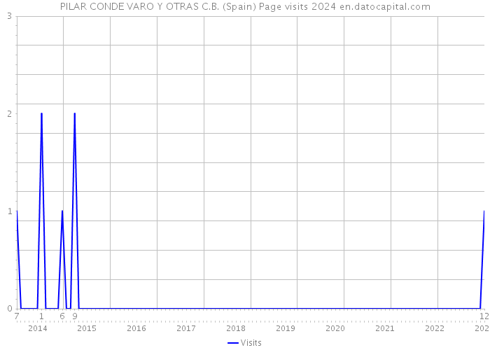 PILAR CONDE VARO Y OTRAS C.B. (Spain) Page visits 2024 