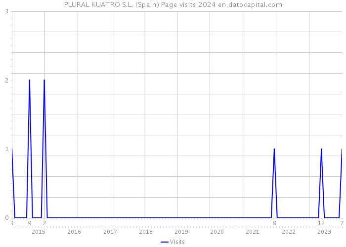 PLURAL KUATRO S.L. (Spain) Page visits 2024 