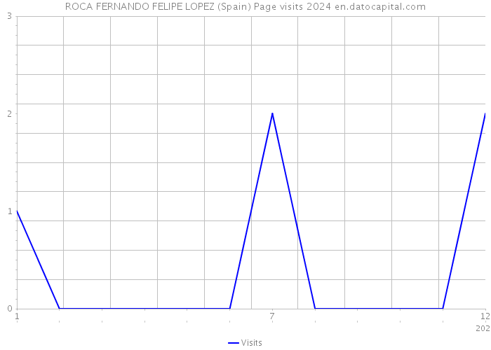 ROCA FERNANDO FELIPE LOPEZ (Spain) Page visits 2024 