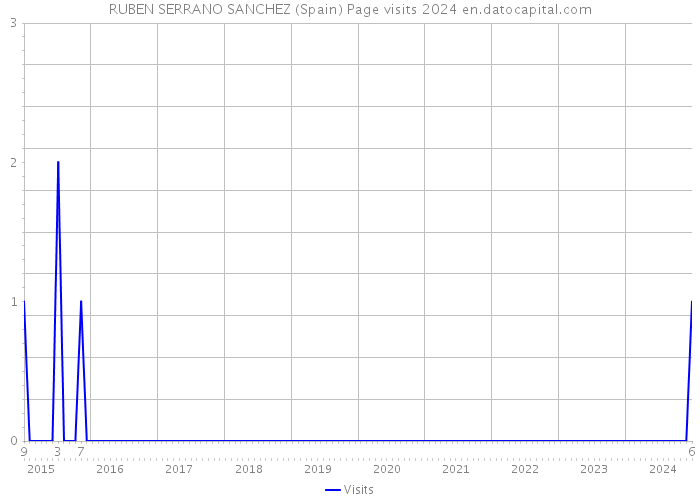 RUBEN SERRANO SANCHEZ (Spain) Page visits 2024 