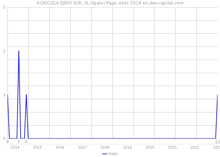 AGRICOLA EJIDO SUR, SL (Spain) Page visits 2024 