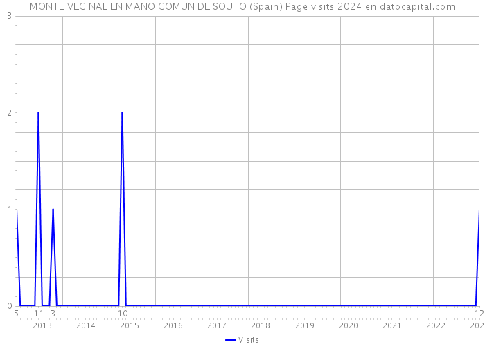 MONTE VECINAL EN MANO COMUN DE SOUTO (Spain) Page visits 2024 