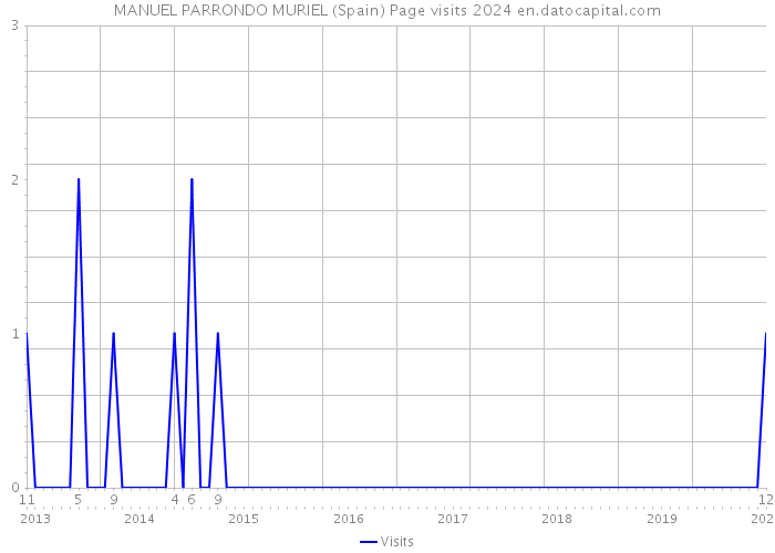 MANUEL PARRONDO MURIEL (Spain) Page visits 2024 