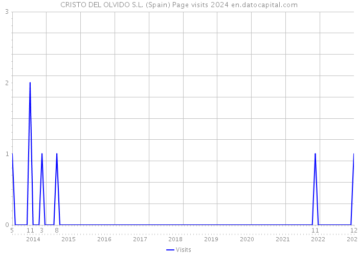 CRISTO DEL OLVIDO S.L. (Spain) Page visits 2024 