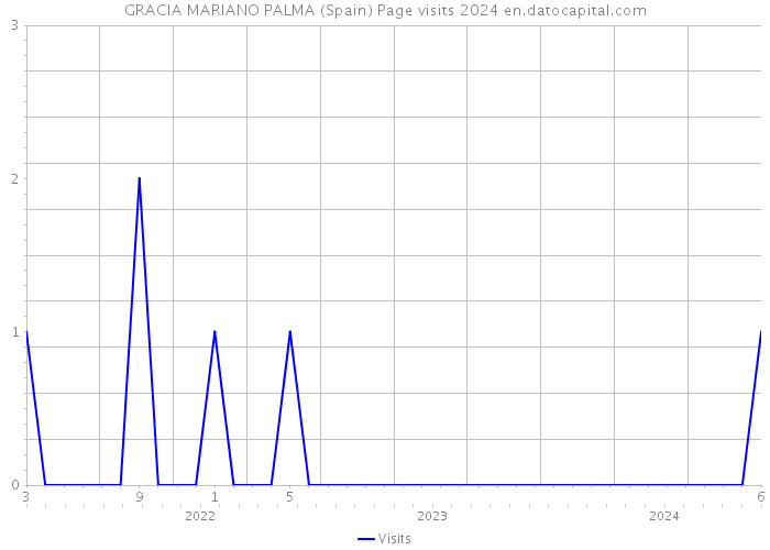 GRACIA MARIANO PALMA (Spain) Page visits 2024 