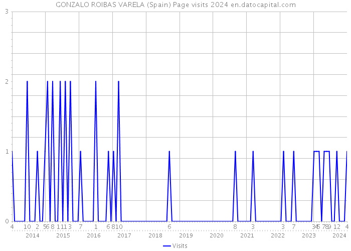 GONZALO ROIBAS VARELA (Spain) Page visits 2024 