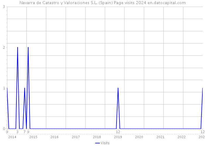Navarra de Catastro y Valoraciones S.L. (Spain) Page visits 2024 