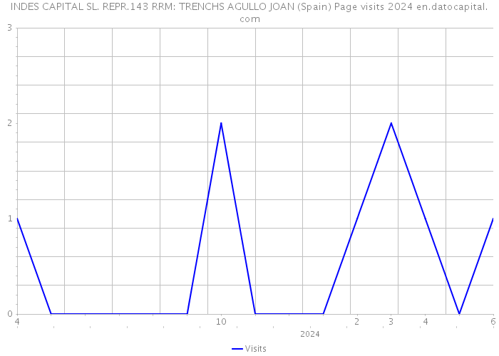 INDES CAPITAL SL. REPR.143 RRM: TRENCHS AGULLO JOAN (Spain) Page visits 2024 