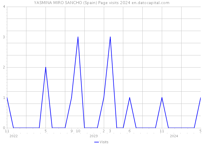 YASMINA MIRO SANCHO (Spain) Page visits 2024 