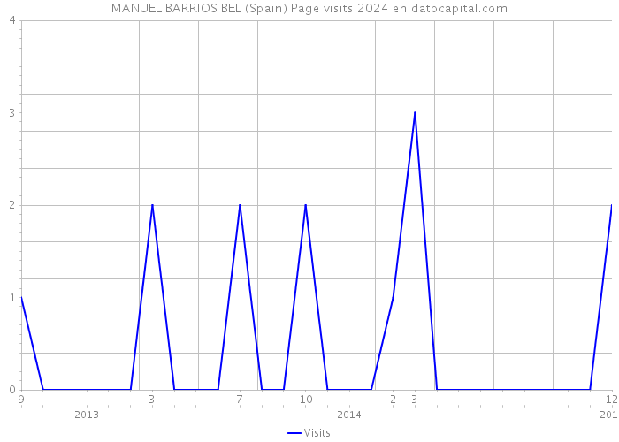 MANUEL BARRIOS BEL (Spain) Page visits 2024 
