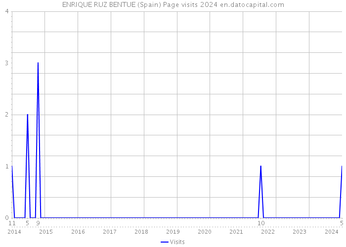 ENRIQUE RUZ BENTUE (Spain) Page visits 2024 