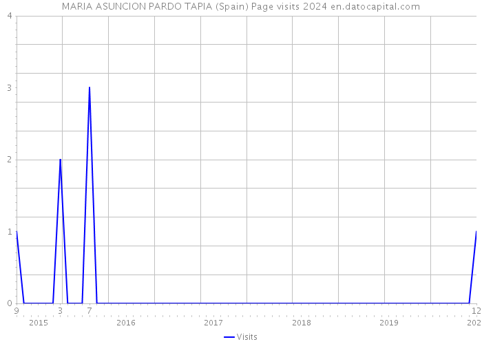 MARIA ASUNCION PARDO TAPIA (Spain) Page visits 2024 