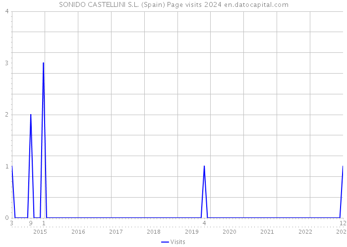 SONIDO CASTELLINI S.L. (Spain) Page visits 2024 