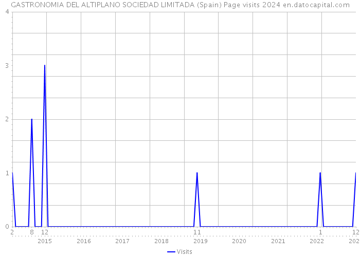 GASTRONOMIA DEL ALTIPLANO SOCIEDAD LIMITADA (Spain) Page visits 2024 