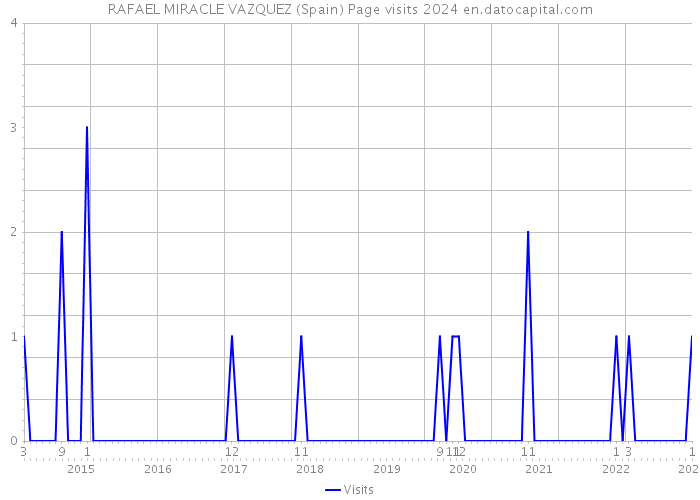 RAFAEL MIRACLE VAZQUEZ (Spain) Page visits 2024 