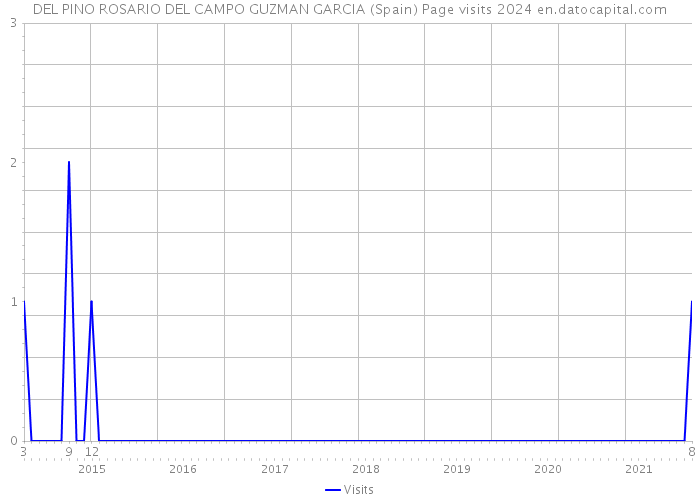 DEL PINO ROSARIO DEL CAMPO GUZMAN GARCIA (Spain) Page visits 2024 