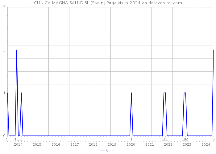 CLINICA MAGNA SALUD SL (Spain) Page visits 2024 
