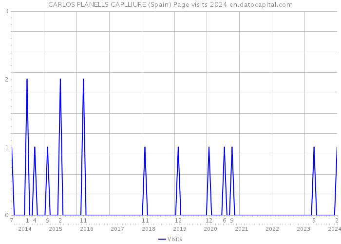 CARLOS PLANELLS CAPLLIURE (Spain) Page visits 2024 