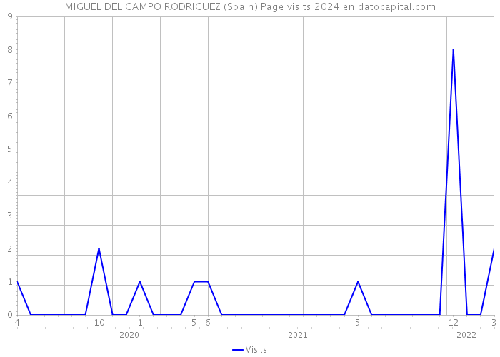 MIGUEL DEL CAMPO RODRIGUEZ (Spain) Page visits 2024 