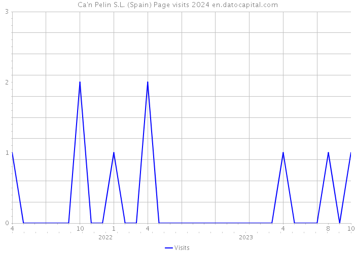 Ca'n Pelin S.L. (Spain) Page visits 2024 
